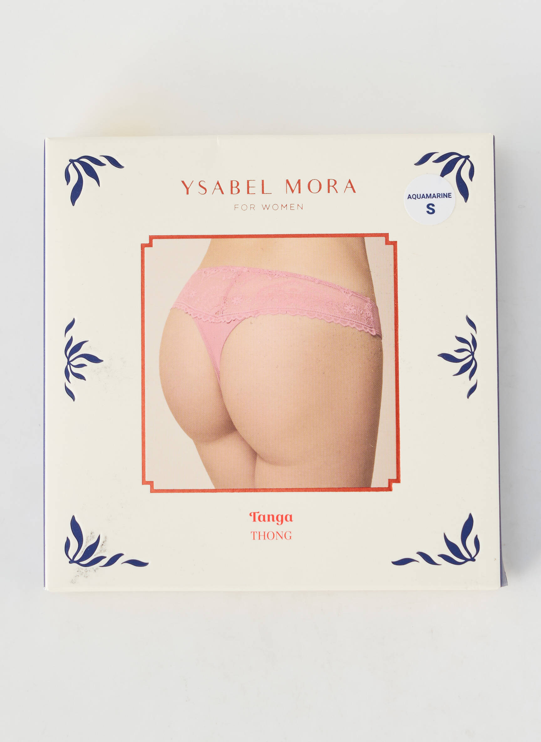 Tanga tamprumas mėlyna YSABEL MORA moteris