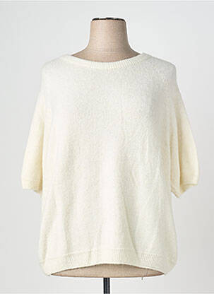 Megztinis tiesi kirpimas 3/4 rankovės bežinis C'MELODIE moteris