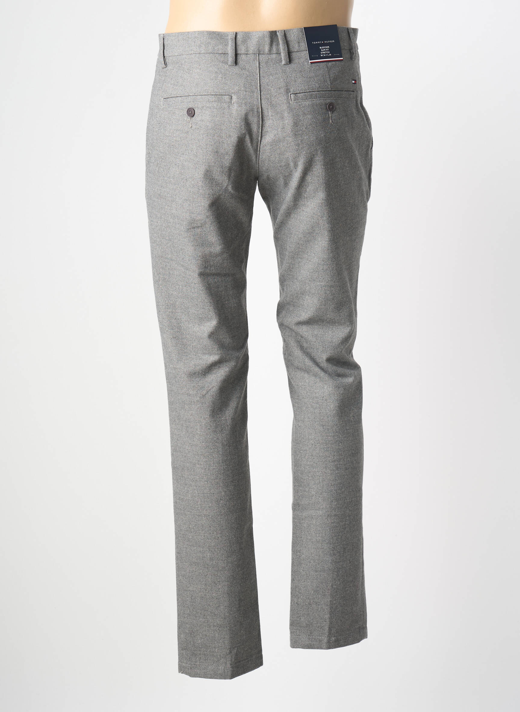 Lieknos kelnės chinamas audinys normala dydis pilka TOMMY HILFIGER vyras
