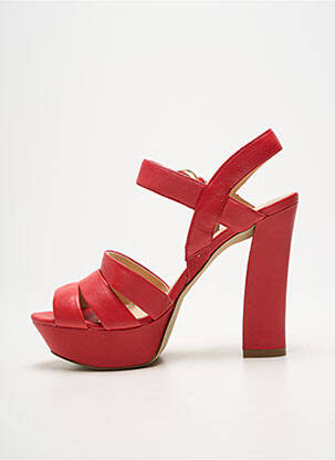 Sandalai/nu pėdos pusiau kompensuotas 10 cm ir daugiau aukštakulniai raudona GUESS moteris