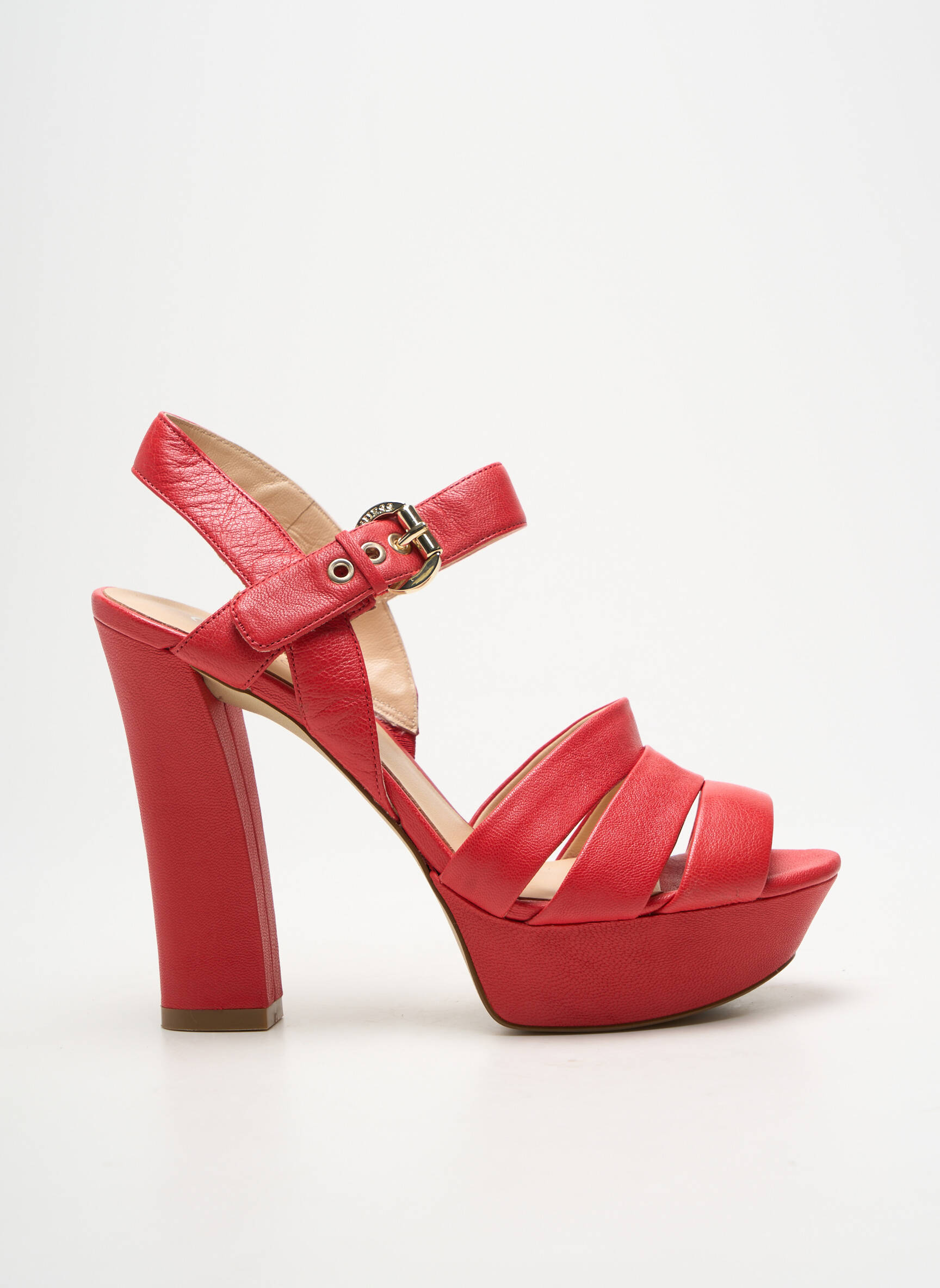 Sandalai/nu pėdos užsegimas su kaklo detalėmis 10 cm ir daugiau aukštakulniai raudona GUESS moteris