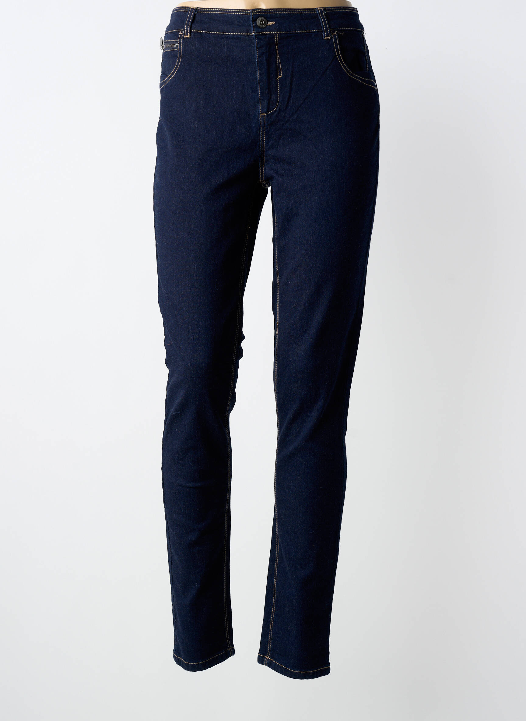 Lieknos džinsai brutinis audimas normala dydis mėlyna PHILDAR moteris