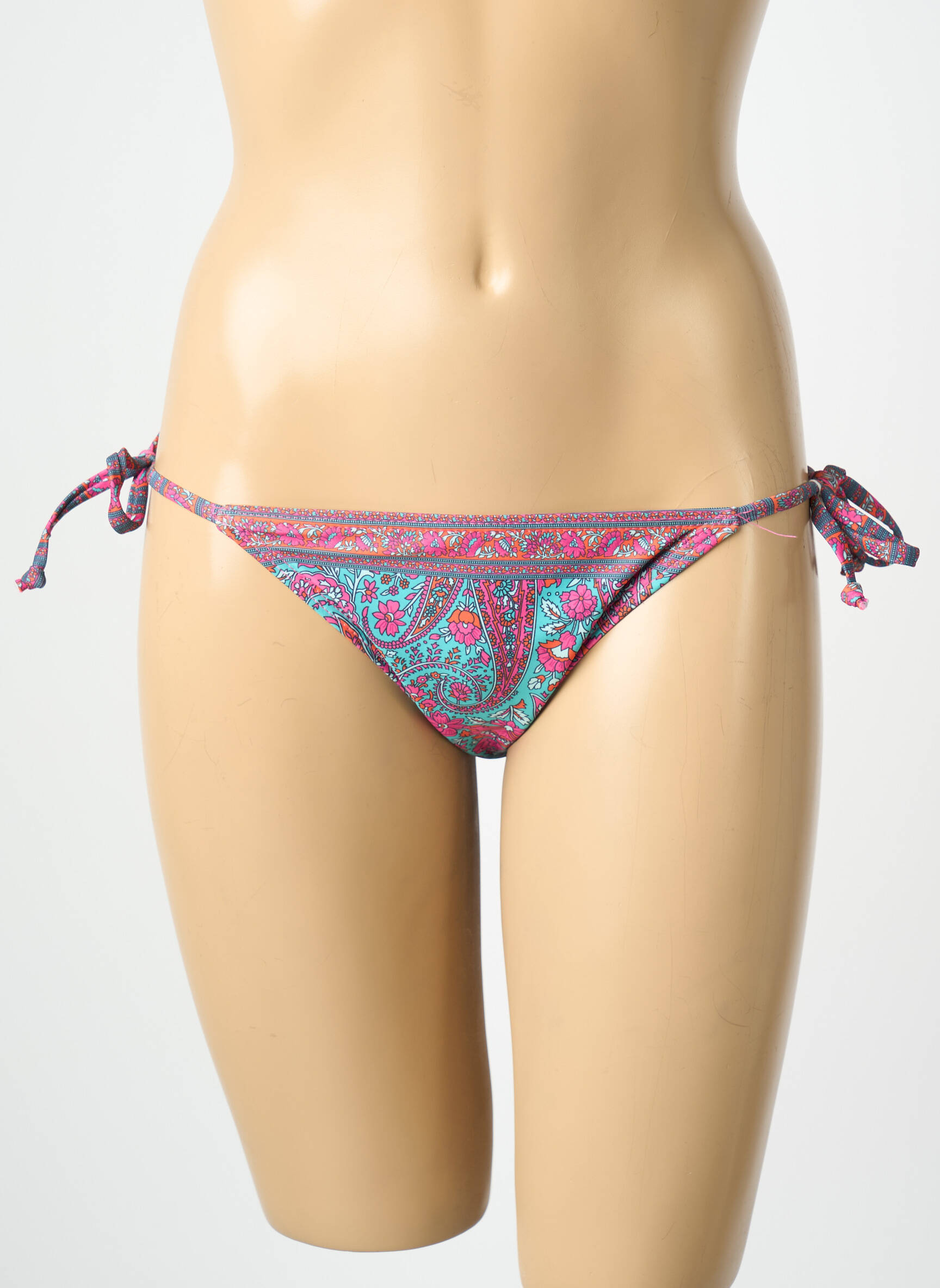 Maudymosi kelnaitės fantazijos raštas bikini rožinė LAGON BLEU moteris
