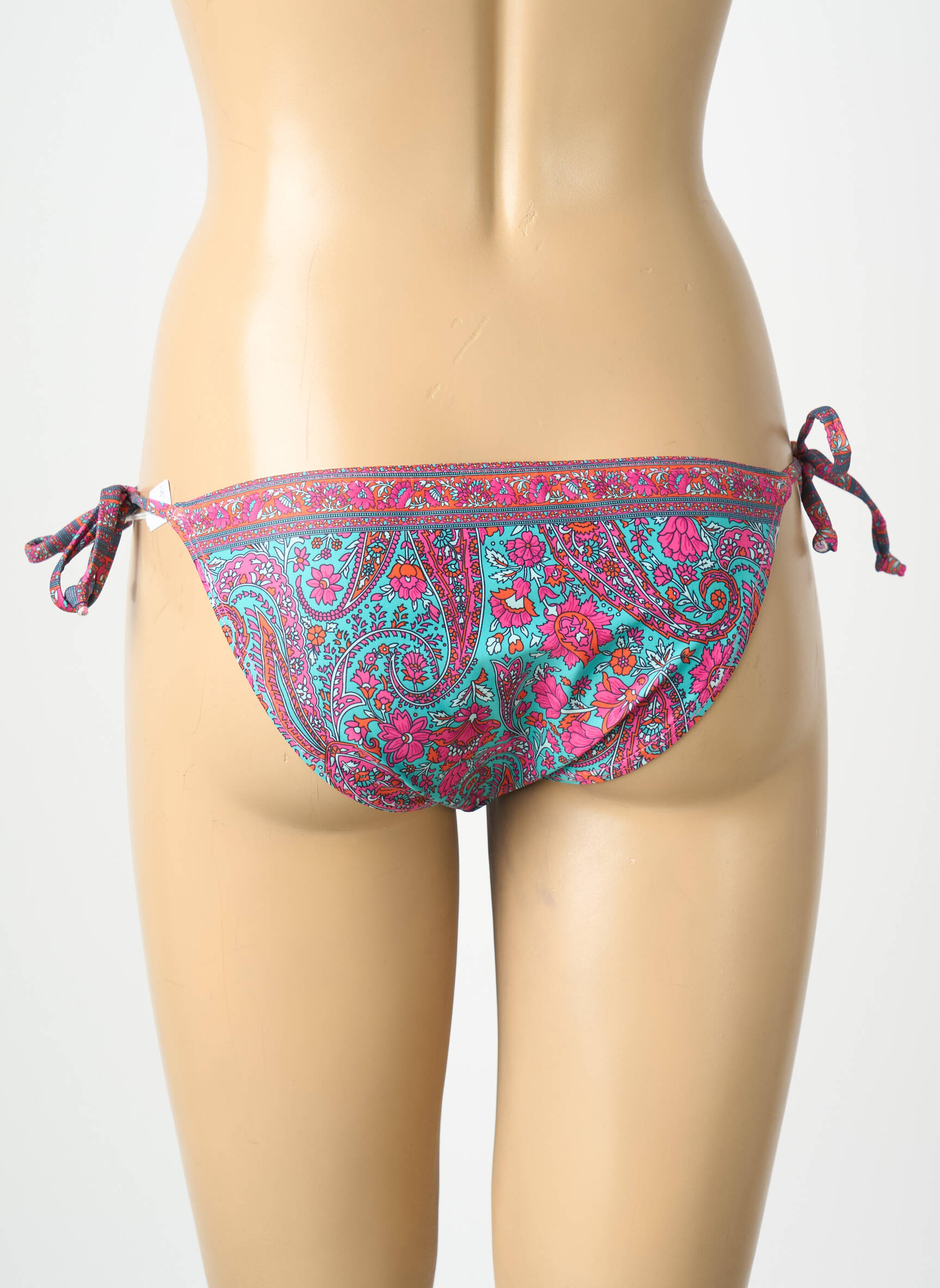 Maudymosi kelnaitės fantazijos raštas bikini rožinė LAGON BLEU moteris
