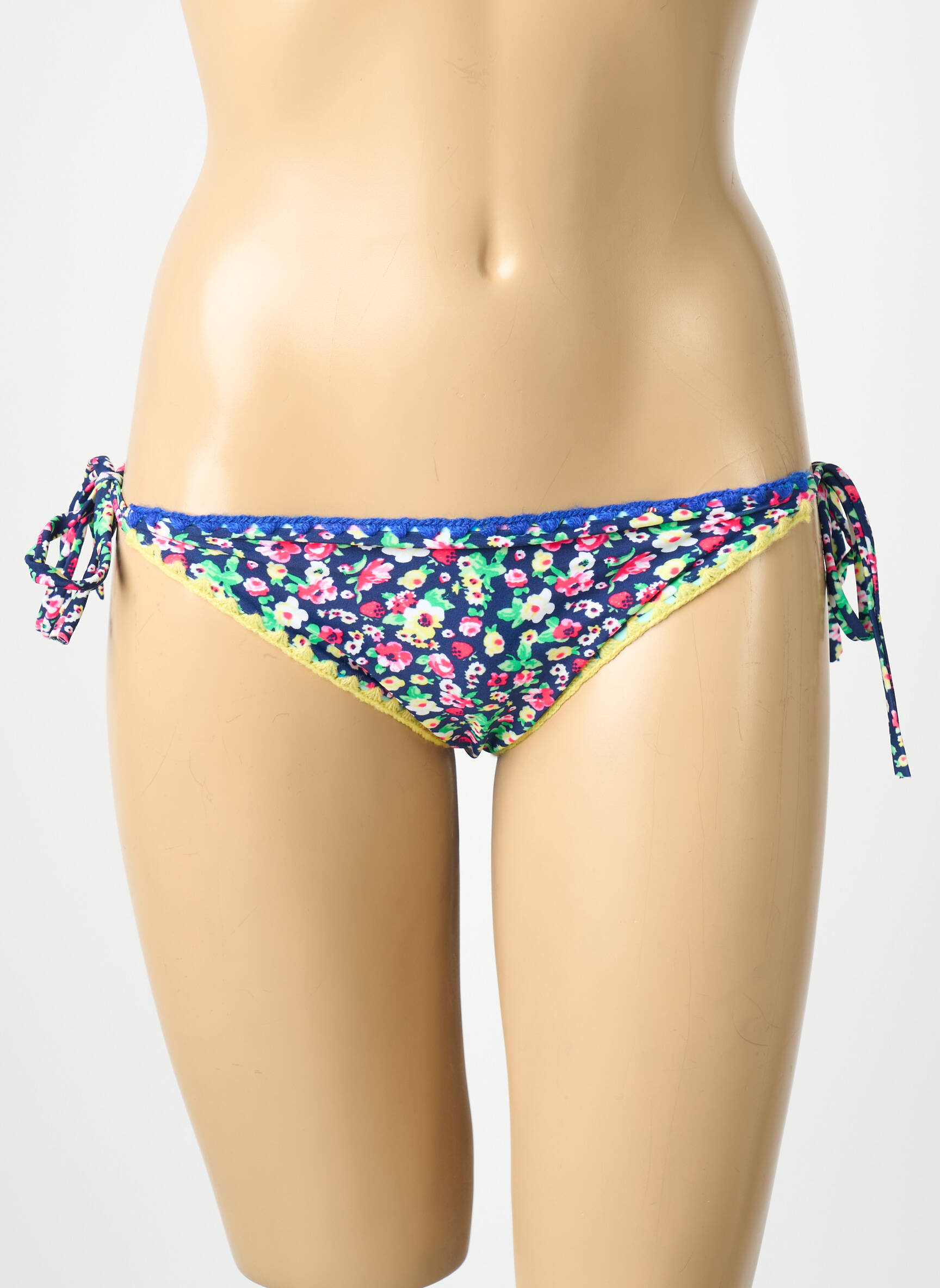 Maudymosi kelnaitės fantazijos raštas bikini mėlyna INOO moteris