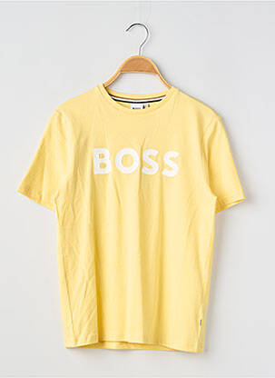 T-marškinys tamprumas trumpas rankovės geltona HUGO BOSS berniukas
