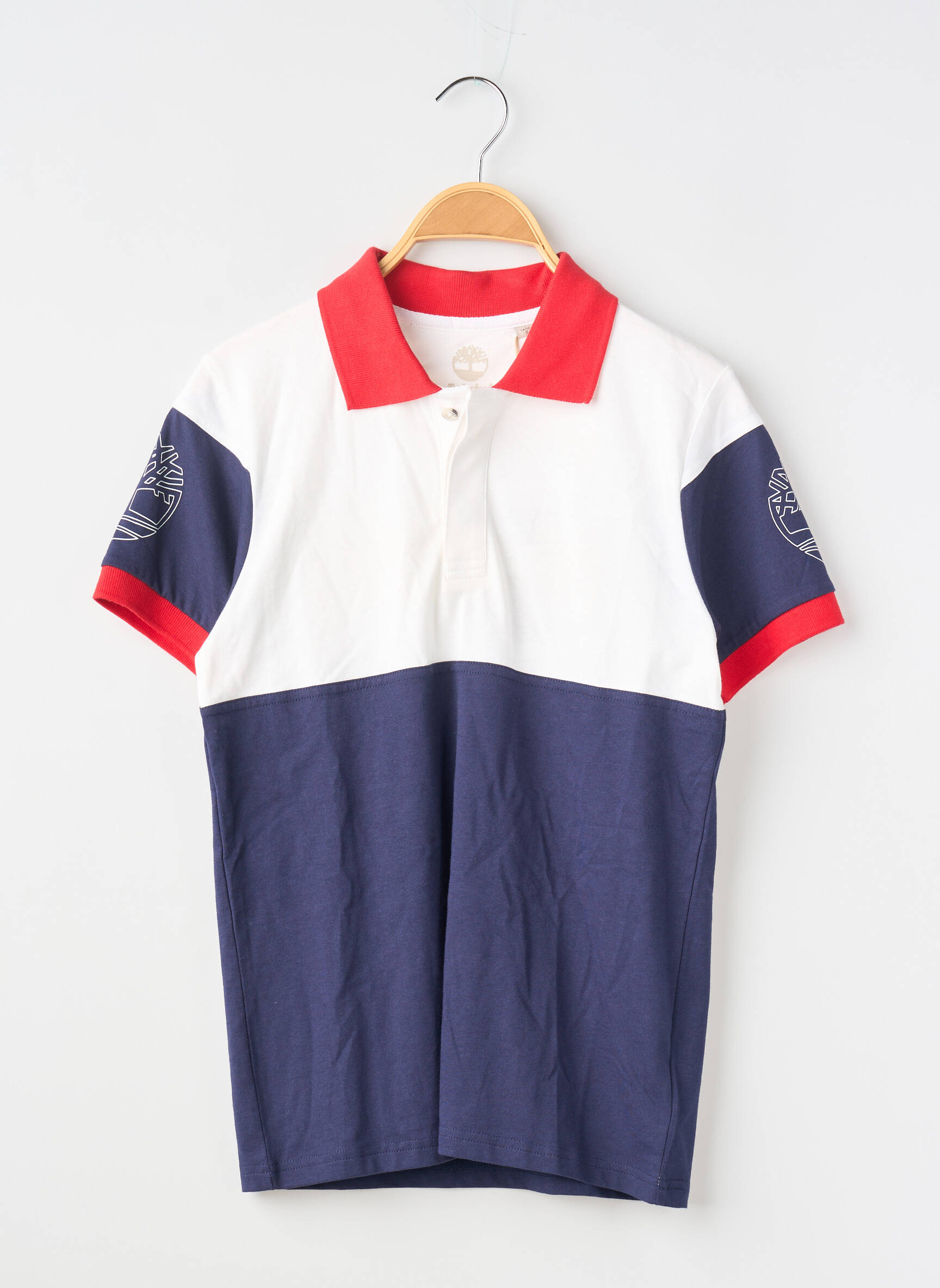 Polo jersey audinys trumpas rankovės mėlyna TIMBERLAND berniukas