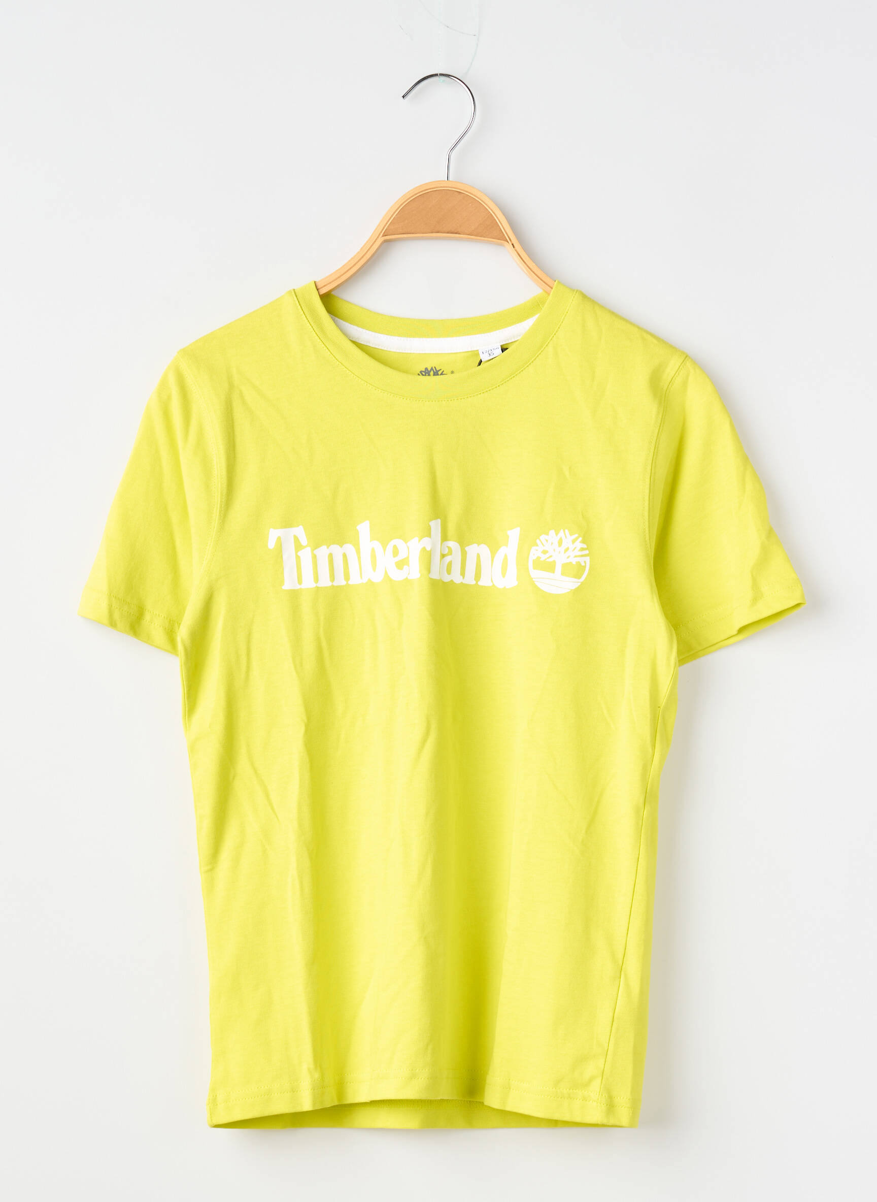 T-marškinys tamprumas trumpas rankovės žalias TIMBERLAND berniukas