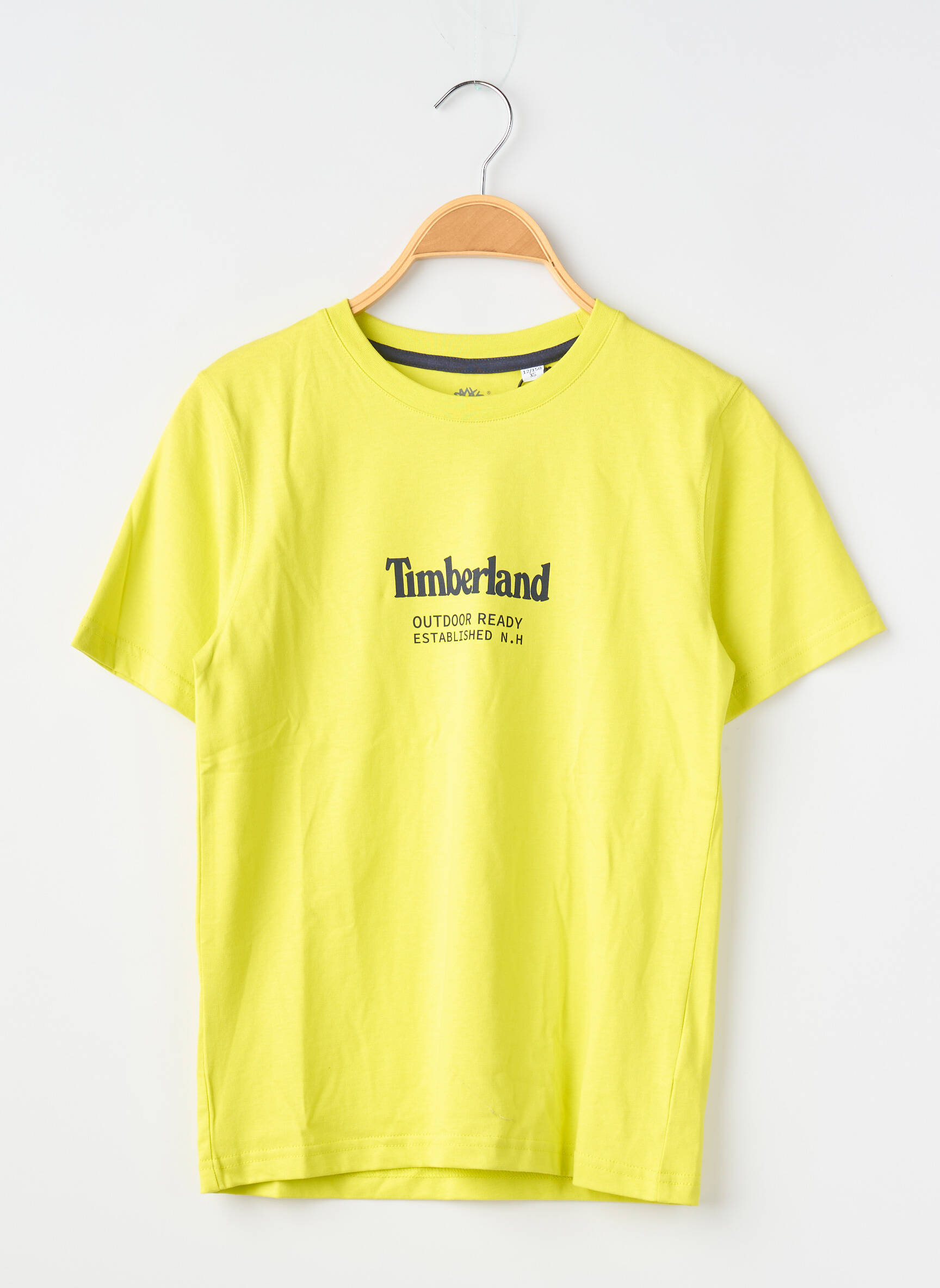 T-marškinys tamprumas trumpas rankovės žalias TIMBERLAND berniukas