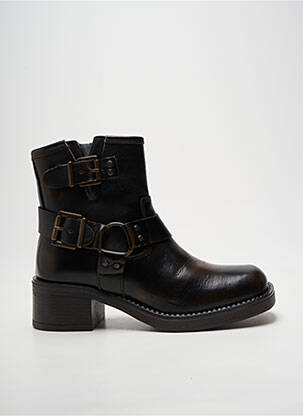 Batai/botai satino audinys kulnas nuo 4 iki 6 cm rudas GOODSTEP moteris