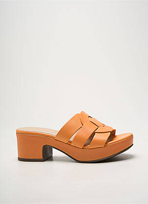 Mule/sabotai pusiau kompensuotas kulnas nuo 4 iki 6 cm oranžinė WONDERS moteris