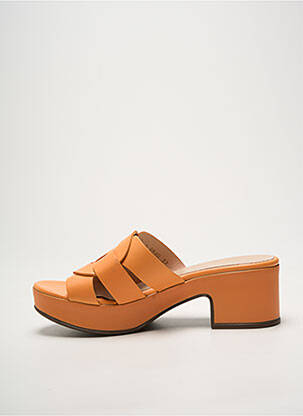 Mule/sabotai pusiau kompensuotas kulnas nuo 4 iki 6 cm oranžinė WONDERS moteris