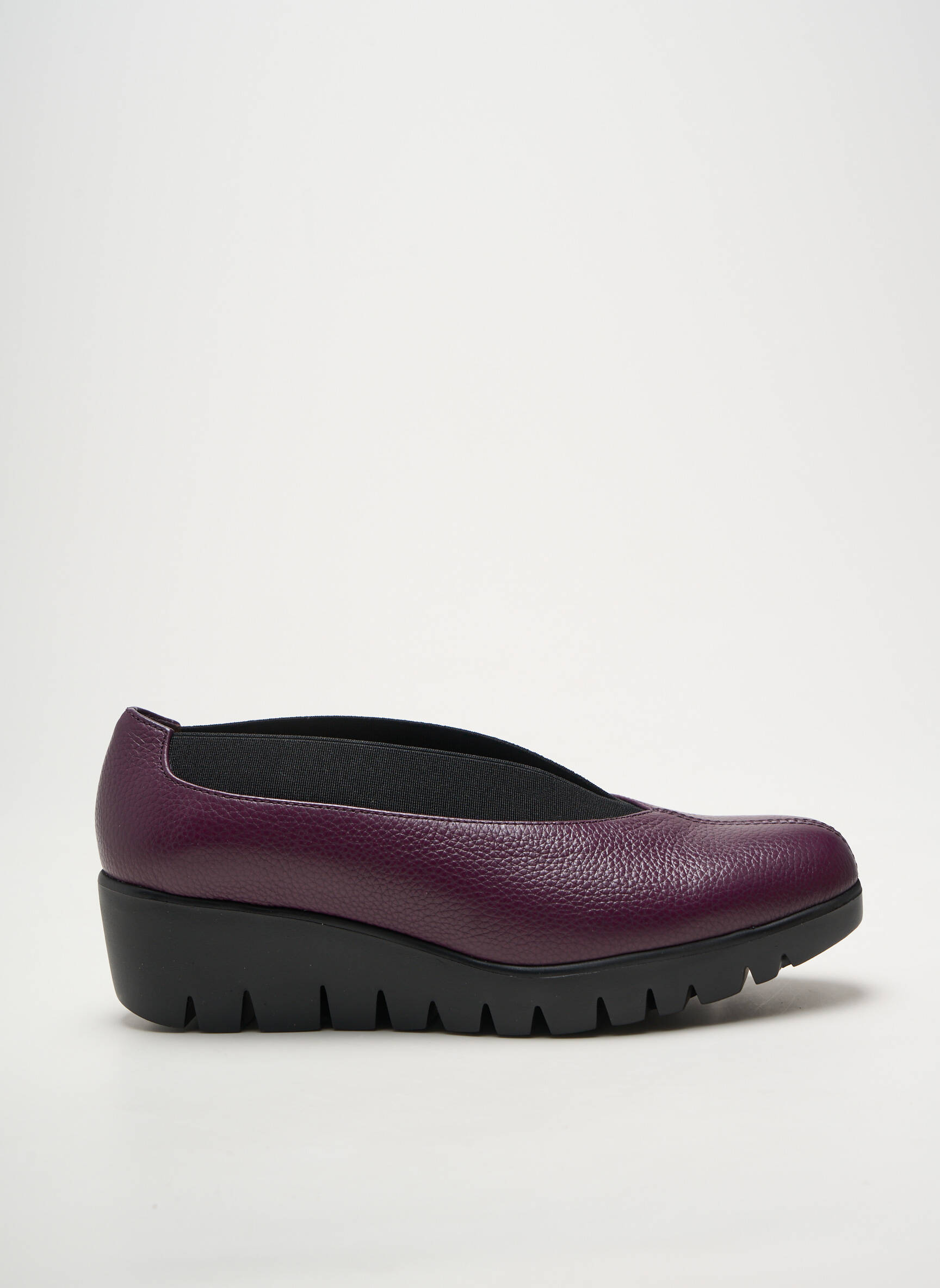 Balerinos lygus audinys plokščias kulnas iki 3 cm violetinis WONDERS moteris