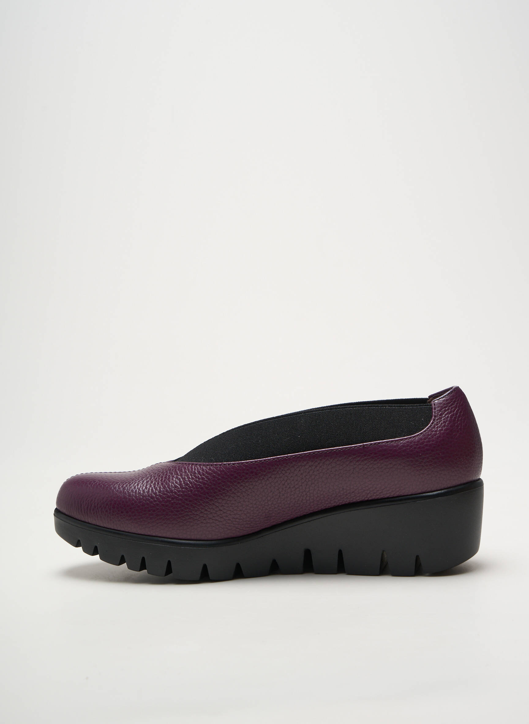 Balerinos lygus audinys plokščias kulnas iki 3 cm violetinis WONDERS moteris