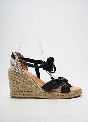 Espadrilės šnervių uždarymas kulnas nuo 7 iki 9 cm juodas PINAZ moteris