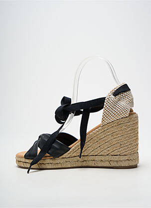 Espadrilės šnervių uždarymas kulnas nuo 7 iki 9 cm juodas PINAZ moteris