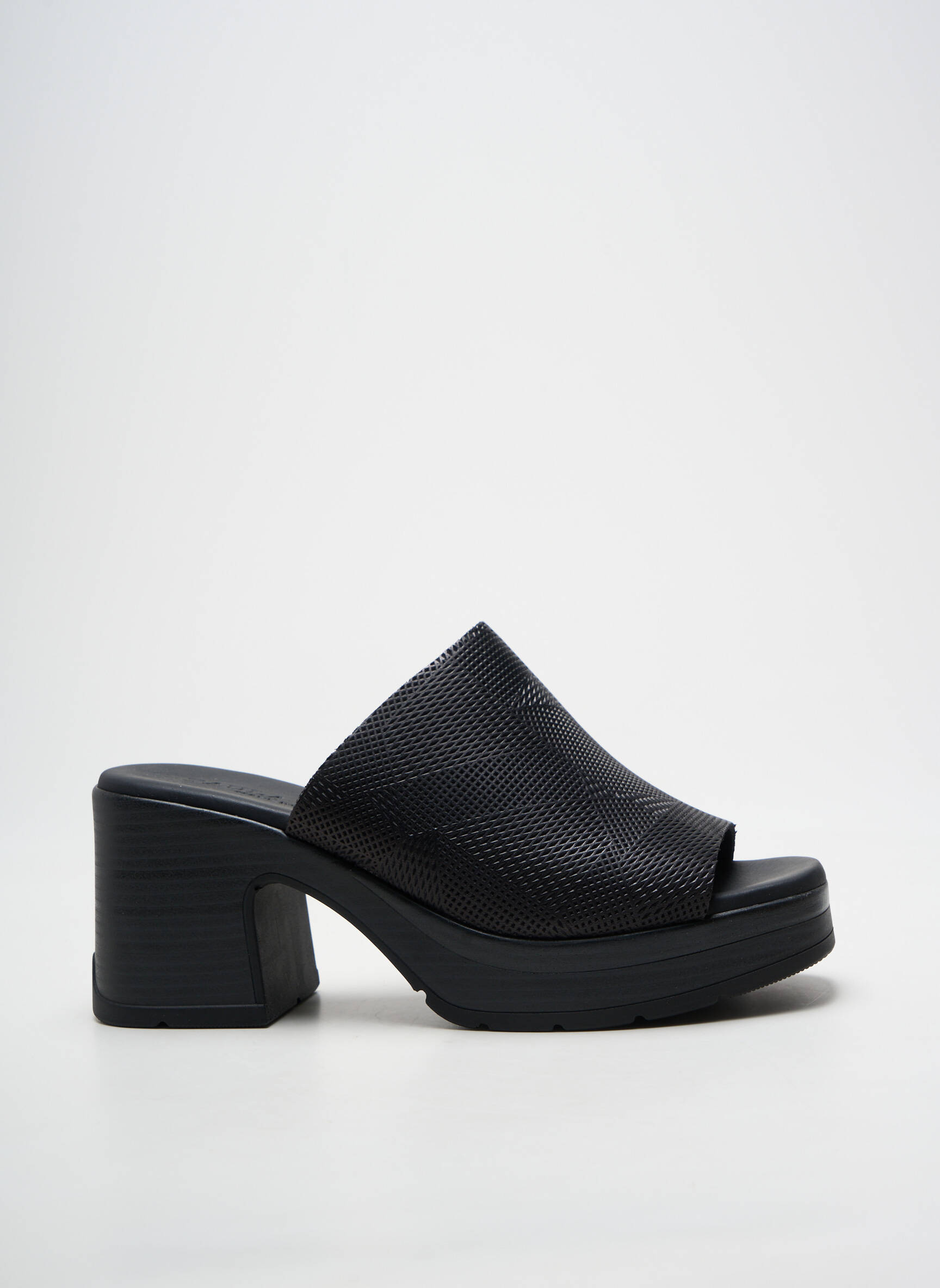 Mule/sabotai pusiau kompensuotas kulnas nuo 7 iki 9 cm juodas PAULA URBAN moteris