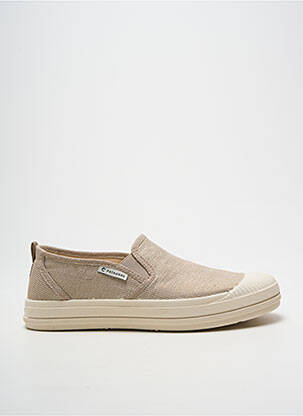 Slip-on batai satino audinys plokščias kulnas iki 3 cm auksas PATAUGAS moteris