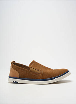 Slip-on batai apvalus mygtukas apvalus mygtukas rudas ARID vyras