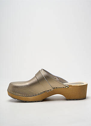 Mule/sabotai kulnas nuo 4 iki 6 cm auksas SWEDI moteris