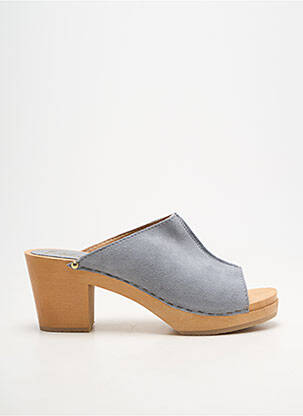 Mule/sabotai pusiau kompensuotas kulnas nuo 7 iki 9 cm pilka SWEDI moteris