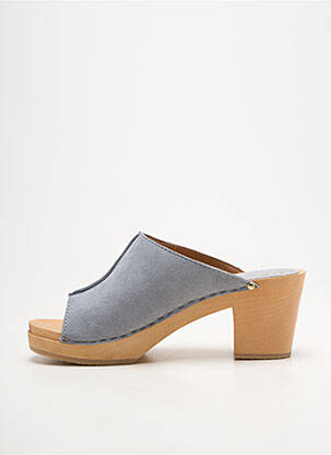 Mule/sabotai pusiau kompensuotas kulnas nuo 7 iki 9 cm pilka SWEDI moteris