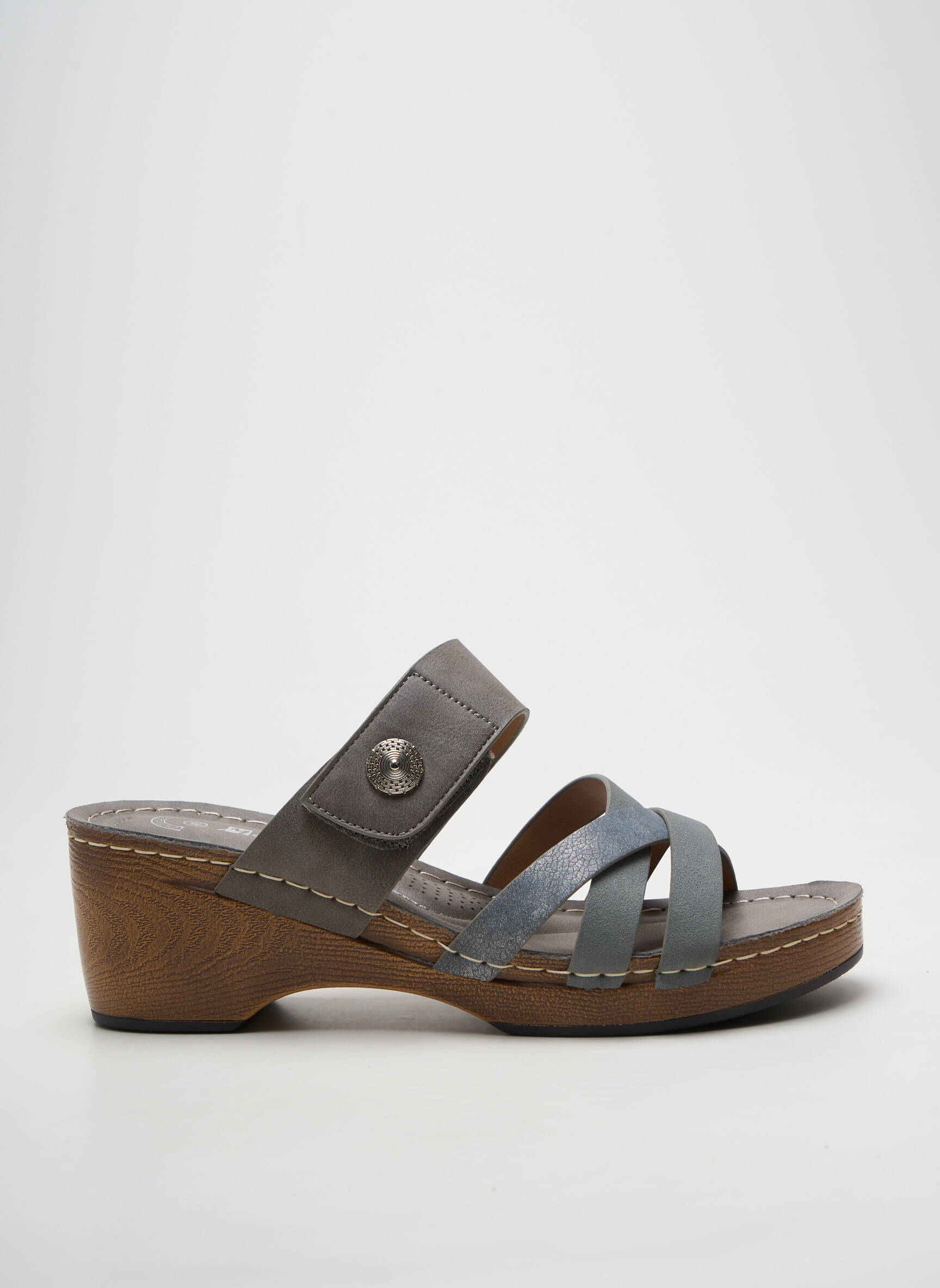Mule/sabotai amortizuojančios pado tipas kulnas nuo 7 iki 9 cm pilka MORAN'S moteris