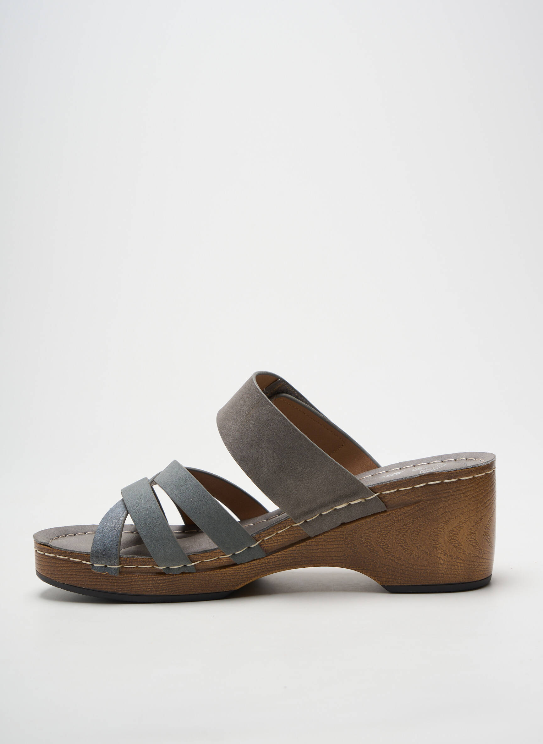 Mule/sabotai amortizuojančios pado tipas kulnas nuo 7 iki 9 cm pilka MORAN'S moteris