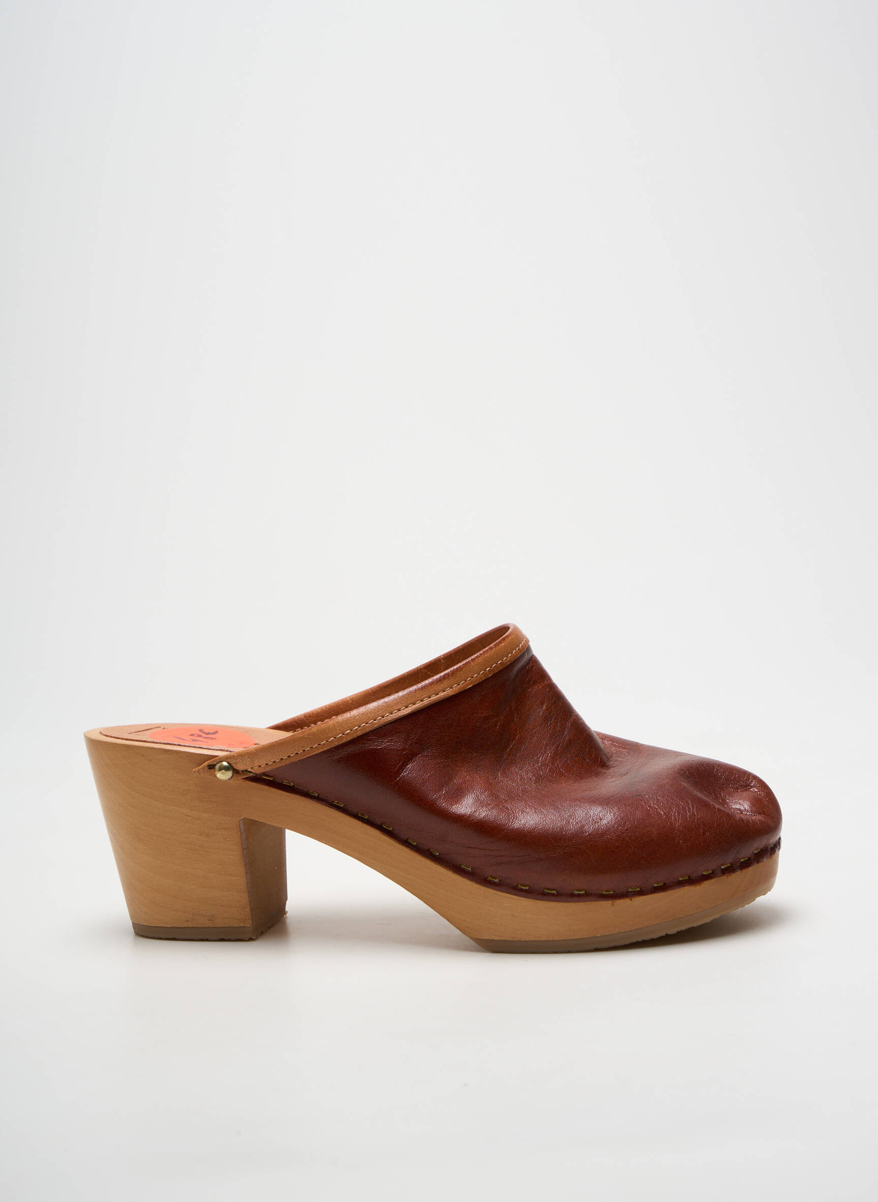 Mule/sabotai kulnas nuo 4 iki 6 cm rudas SWEDI moteris