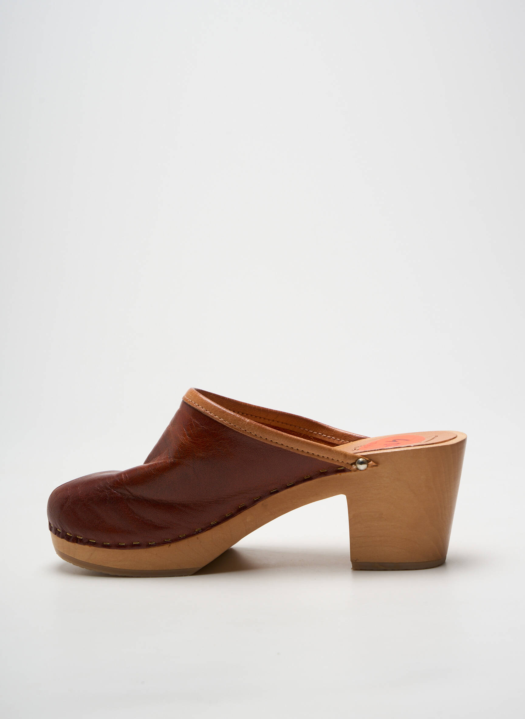 Mule/sabotai kulnas nuo 4 iki 6 cm rudas SWEDI moteris