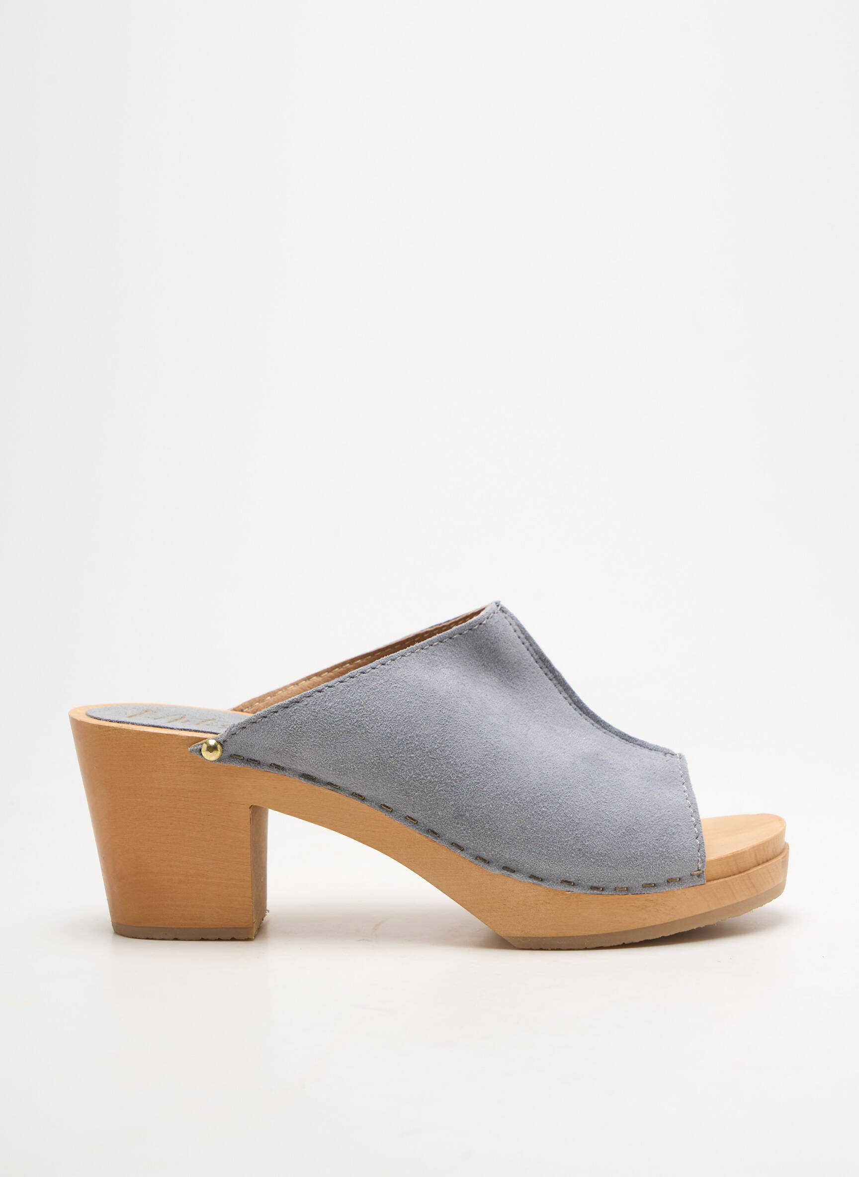 Mule/sabotai pusiau kompensuotas kulnas nuo 7 iki 9 cm pilka SWEDI moteris