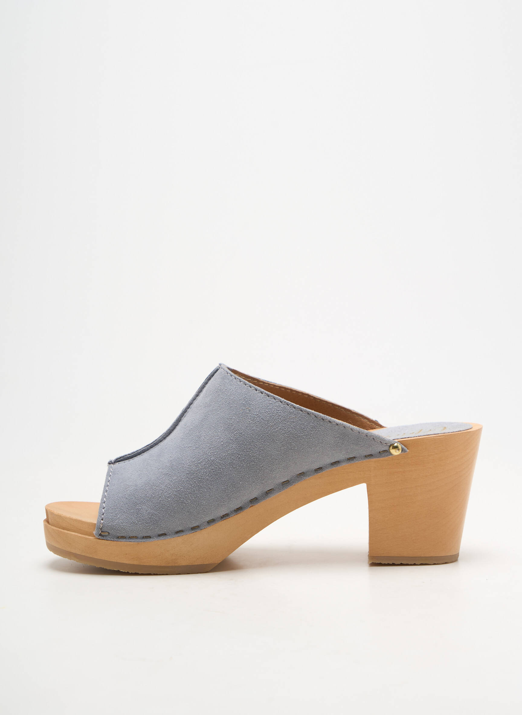 Mule/sabotai pusiau kompensuotas kulnas nuo 7 iki 9 cm pilka SWEDI moteris