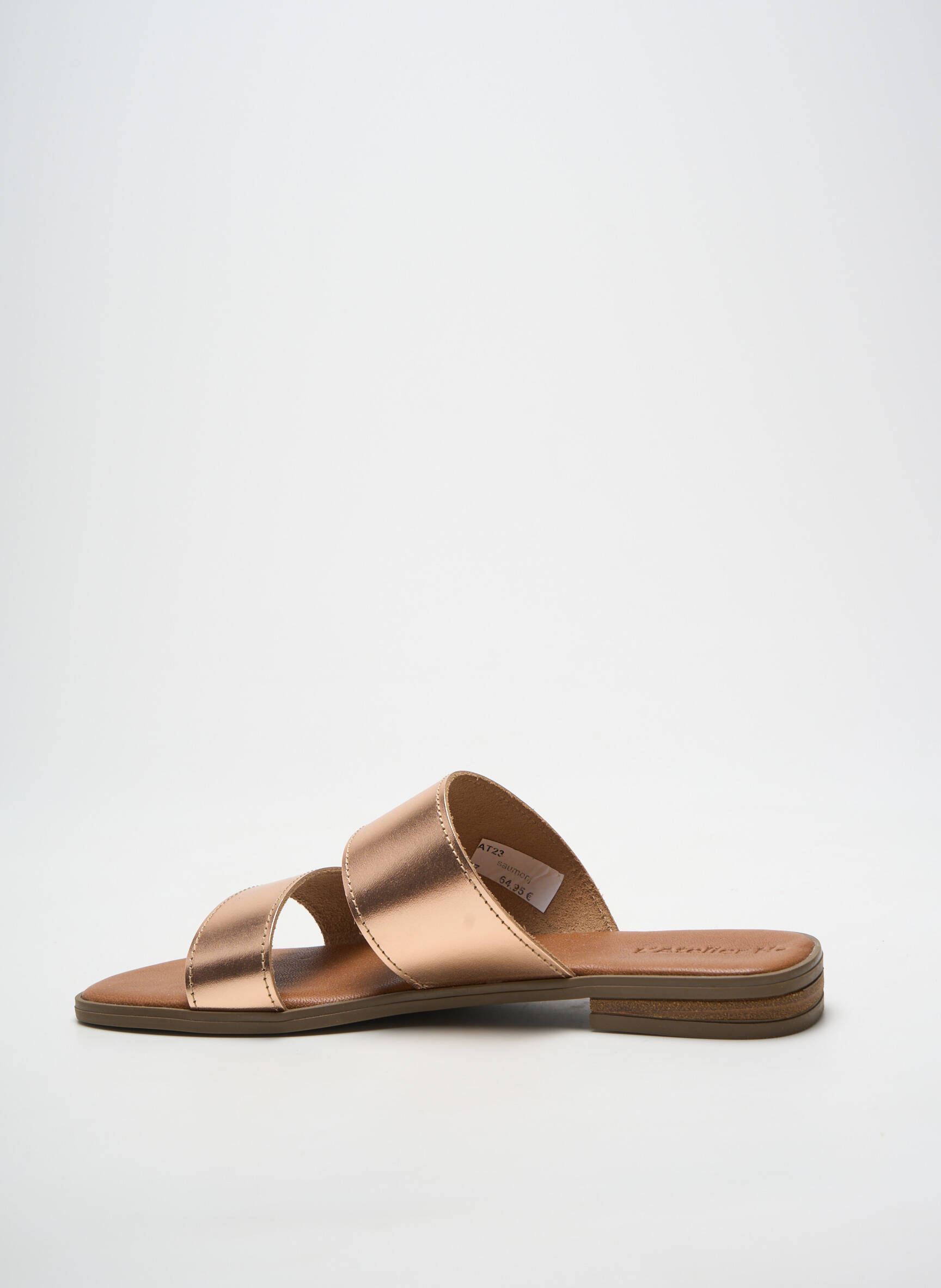Mule/sabotai satino audinys plokščias kulnas iki 3 cm rožinė L'ATELIER H. moteris