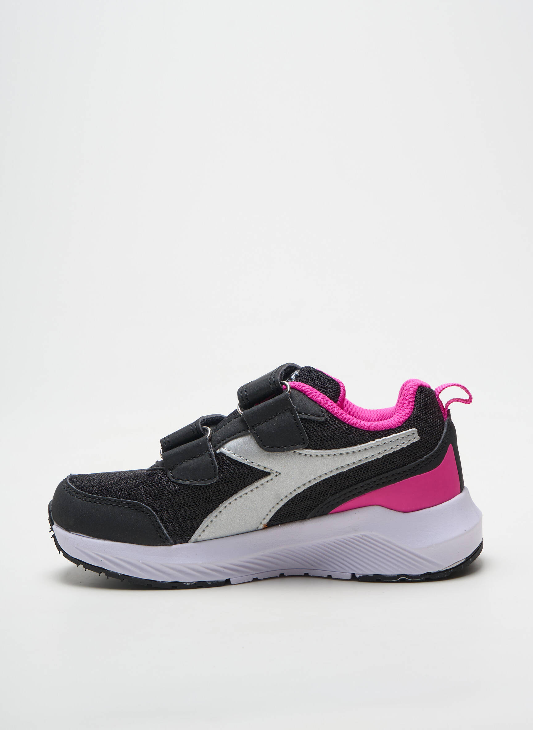 Bėgimo bateliai velcro užsegimas apvalus mygtukas rožinė DIADORA mergina