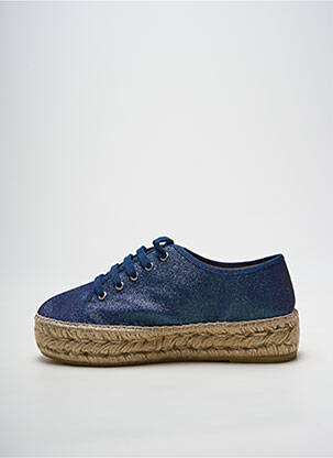 Espadrilės šnervių uždarymas kulnas nuo 4 iki 6 cm mėlyna LA MAISON DE L'ESPADRILLE moteris