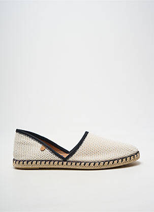 Espadrilės apvalus mygtukas plokščias kulnas iki 3 cm bežinis VERBENAS moteris