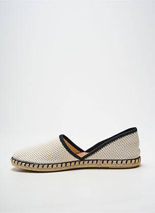 Espadrilės apvalus mygtukas plokščias kulnas iki 3 cm bežinis VERBENAS moteris