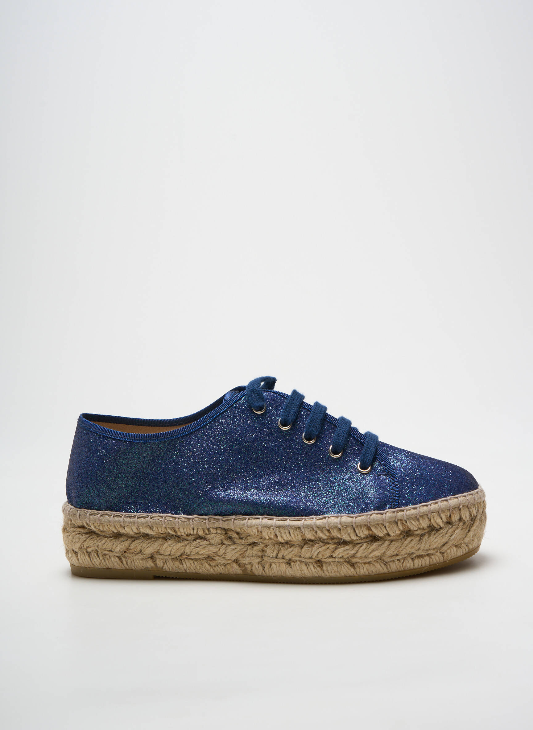 Espadrilės šnervių uždarymas kulnas nuo 4 iki 6 cm mėlyna LA MAISON DE L'ESPADRILLE moteris