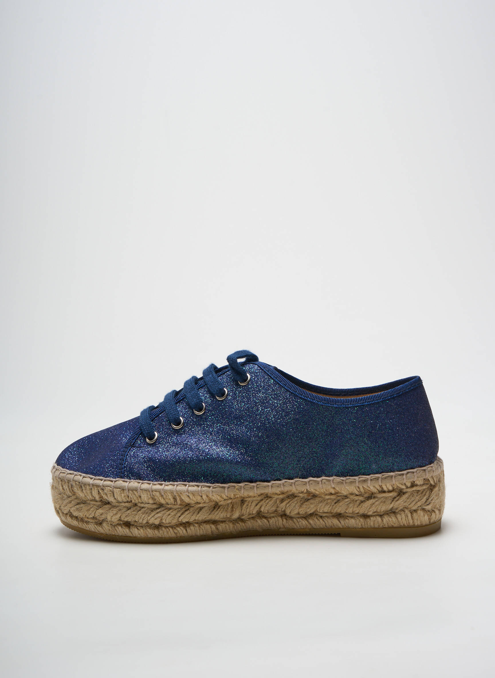 Espadrilės šnervių uždarymas kulnas nuo 4 iki 6 cm mėlyna LA MAISON DE L'ESPADRILLE moteris