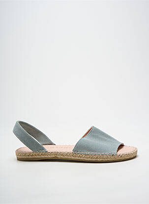 Espadrilės atvira pabaiga plokščias kulnas iki 3 cm mėlyna MACARENA moteris