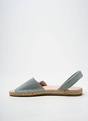 Espadrilės atvira pabaiga plokščias kulnas iki 3 cm mėlyna MACARENA moteris
