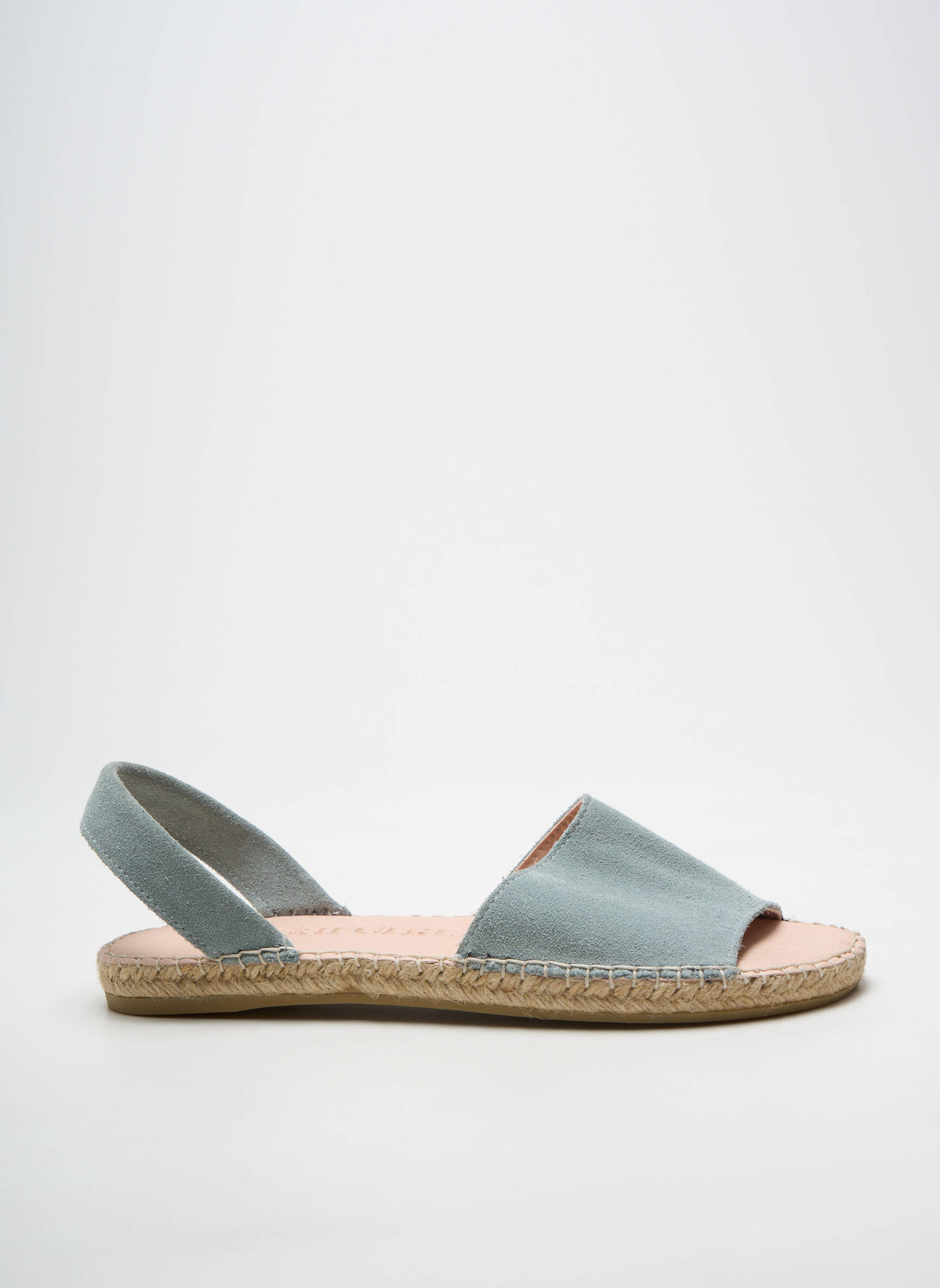 Espadrilės atvira pabaiga plokščias kulnas iki 3 cm mėlyna MACARENA moteris