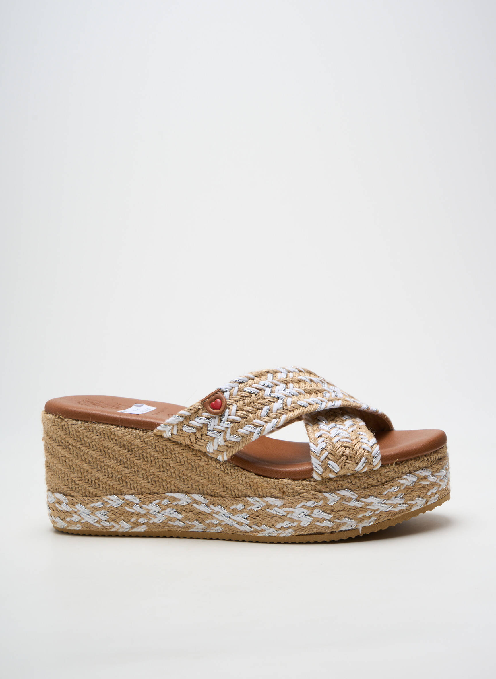 Mule/sabotai atvira pabaiga kulnas nuo 7 iki 9 cm baltas OH ! MY SANDALS moteris