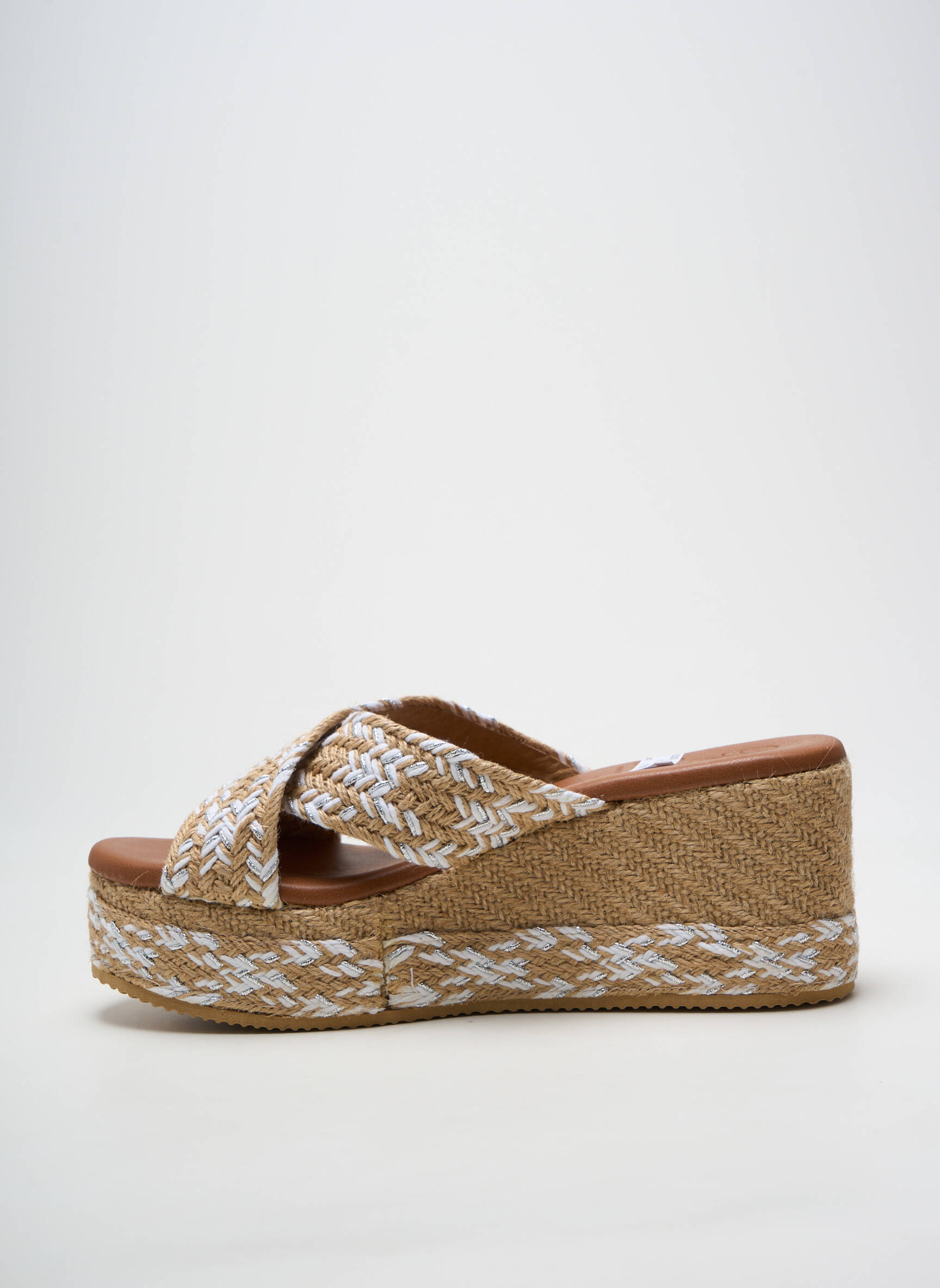 Mule/sabotai atvira pabaiga kulnas nuo 7 iki 9 cm baltas OH ! MY SANDALS moteris