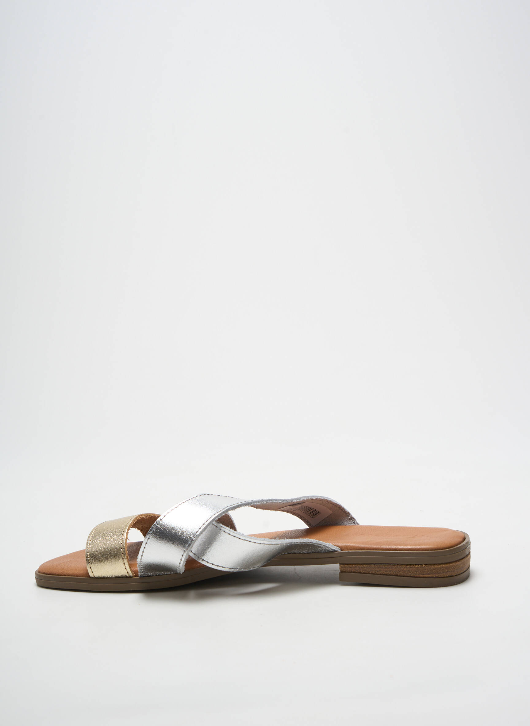 Sandalai/nu pėdos chiquet plokščias kulnas iki 3 cm sidabrinė L'ATELIER H. moteris