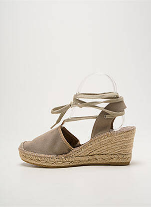 Espadrilės šnervių uždarymas kulnas nuo 7 iki 9 cm pilka LA MAISON DE L'ESPADRILLE moteris