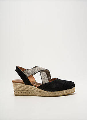 Espadrilės apvalus mygtukas kulnas nuo 4 iki 6 cm juodas LA MAISON DE L'ESPADRILLE moteris