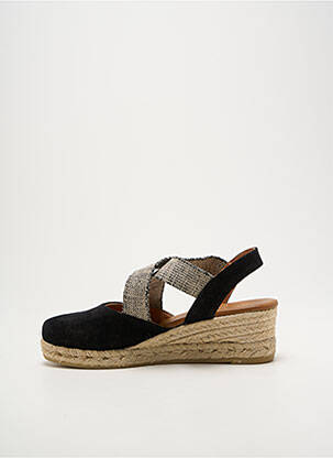 Espadrilės apvalus mygtukas kulnas nuo 4 iki 6 cm juodas LA MAISON DE L'ESPADRILLE moteris
