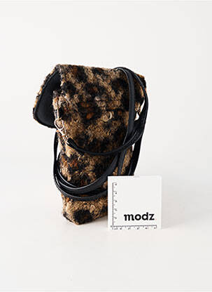 Kišenė tekstilės pamušalas rudas MODA moteris