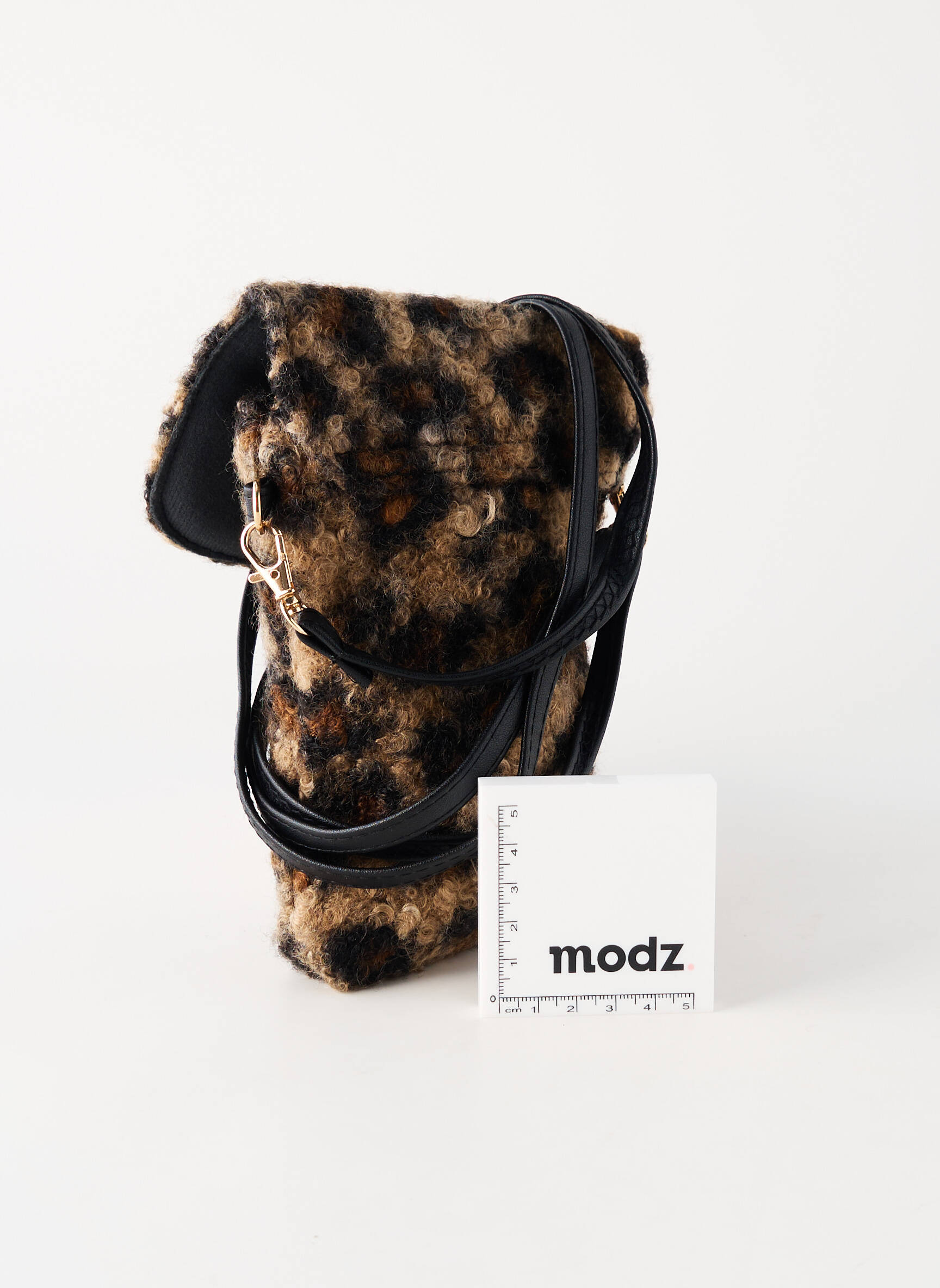 Kišenė tekstilės pamušalas rudas MODA moteris